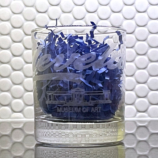 10oz Cleveland Script Glass, Cleveland Museum of Art