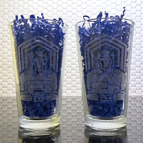 Cleveland Guardian Pint Glass, Wagon (NE)