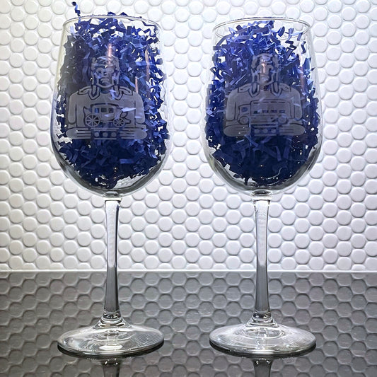 Cleveland Guardian Wine Glass, Stagecoach (NW)