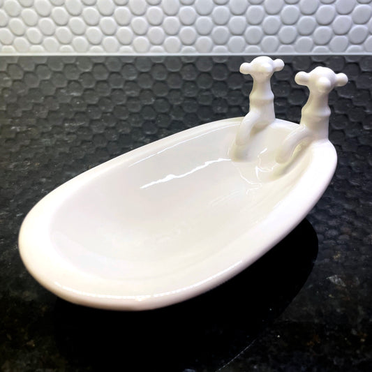 SOAP DISH: Ceramic Bathtub